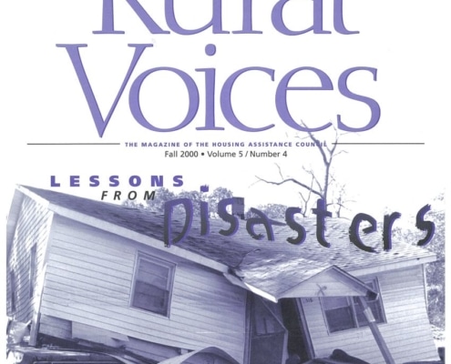 Rural Voices: Lessons from Disaster