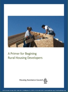 A Primer for Beginning Rural Housing Developers - Cover