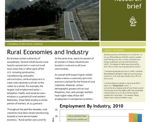 Rural Economies and Industry Research Brief