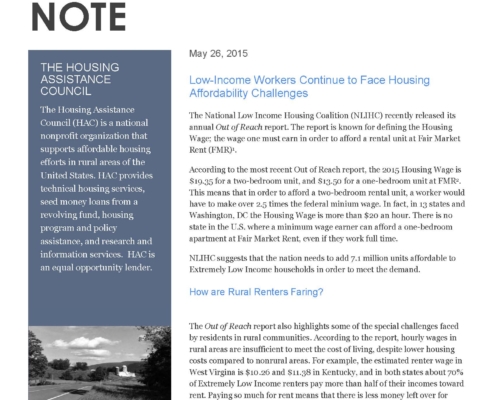 Out of Reach Report 2015