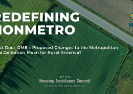 Redefining Nonmetro - What does OMB's Changes to the MSA Definition Mean
