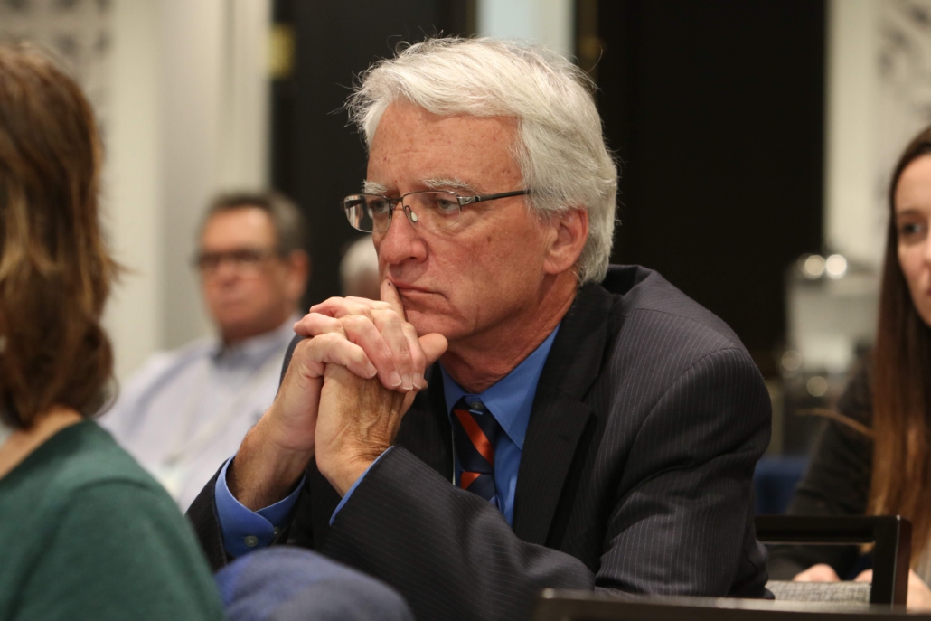 HAC board member Peter Carey listening intently to a presentation at the 2018 National Rural Housing Conference 
