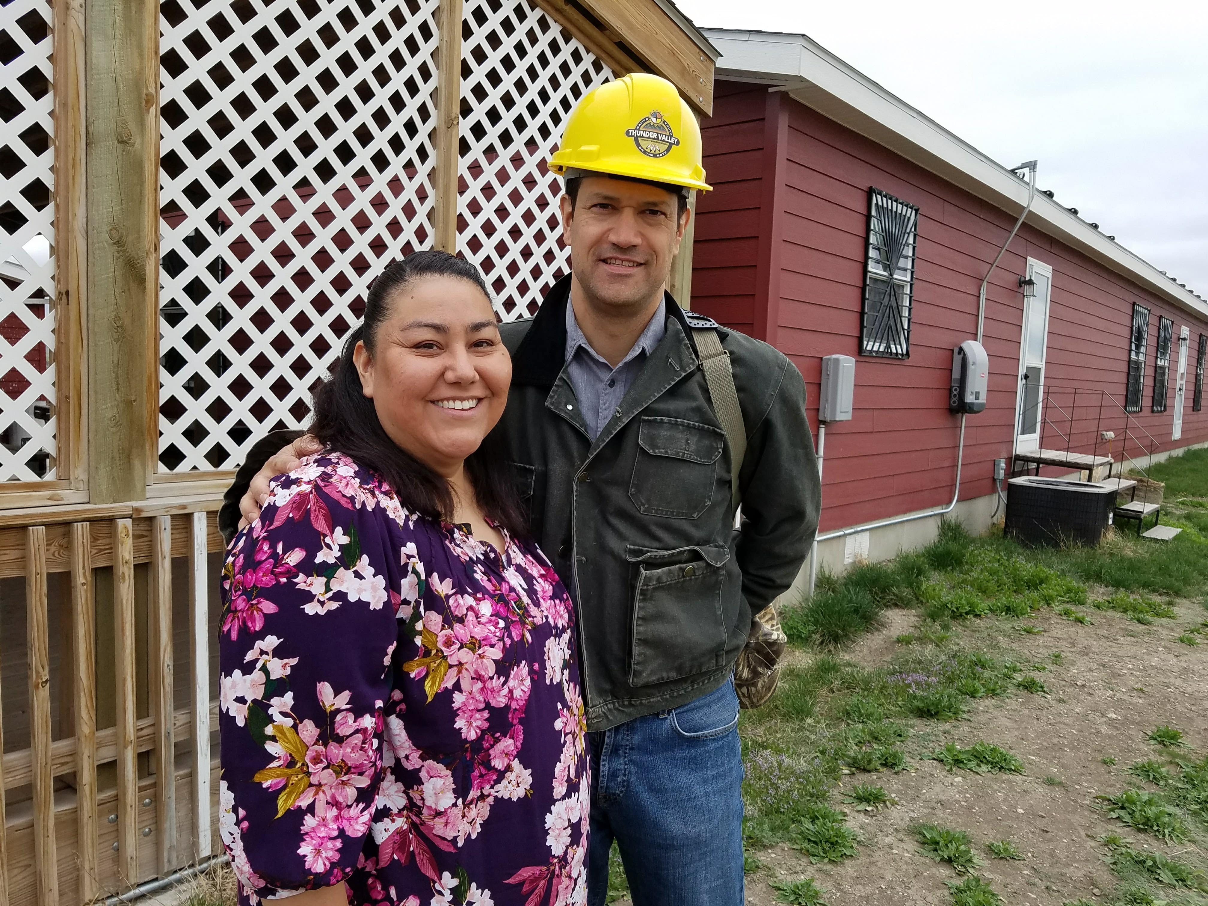 HAC CEO David Lipsetz tours housing projects on the Pine Ridge reservation