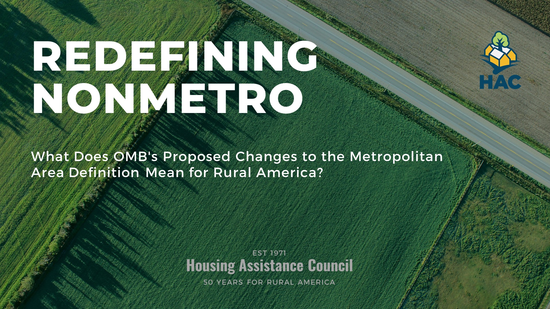 Redefining Nonmetro - What does OMB's Changes to the MSA Definition Mean