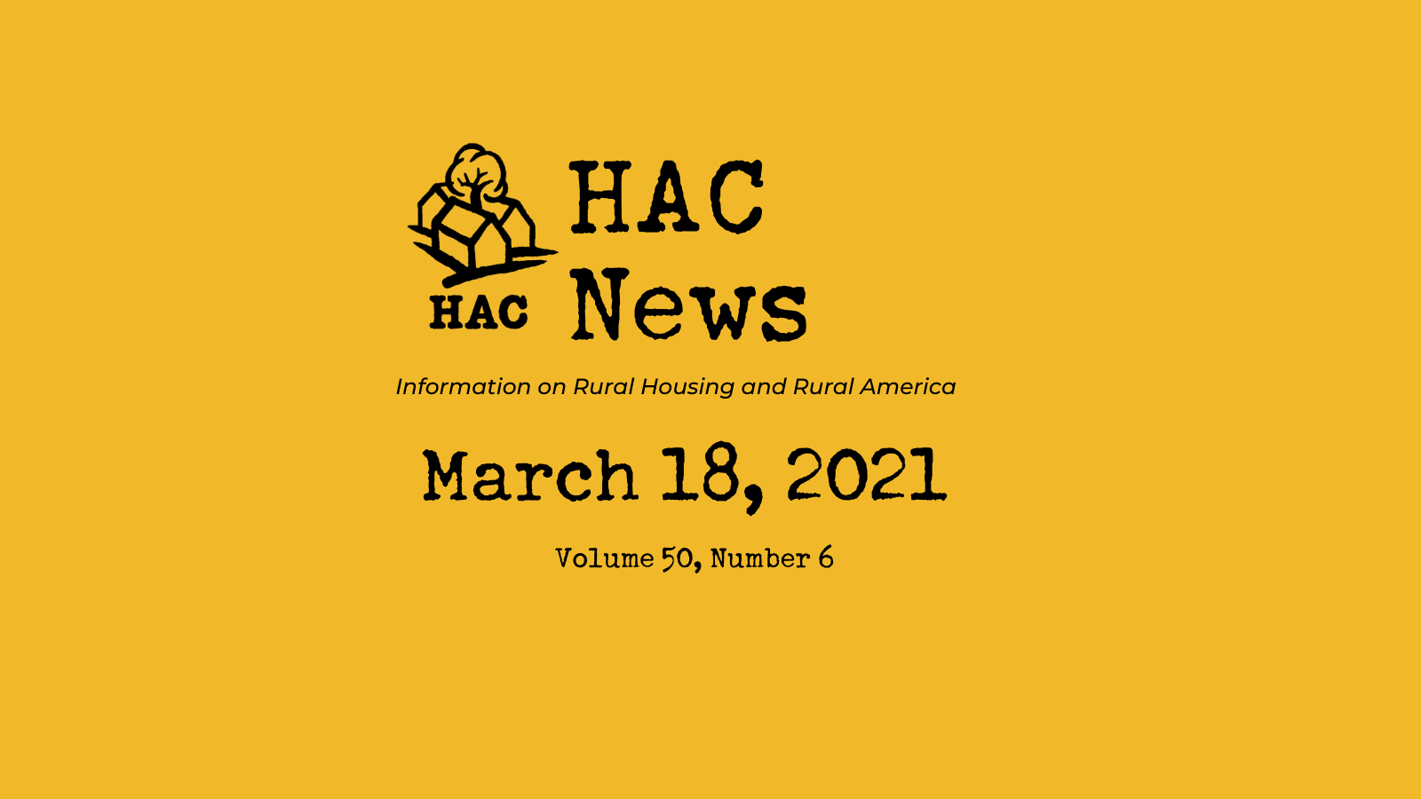 HAC News - 3/18/2021