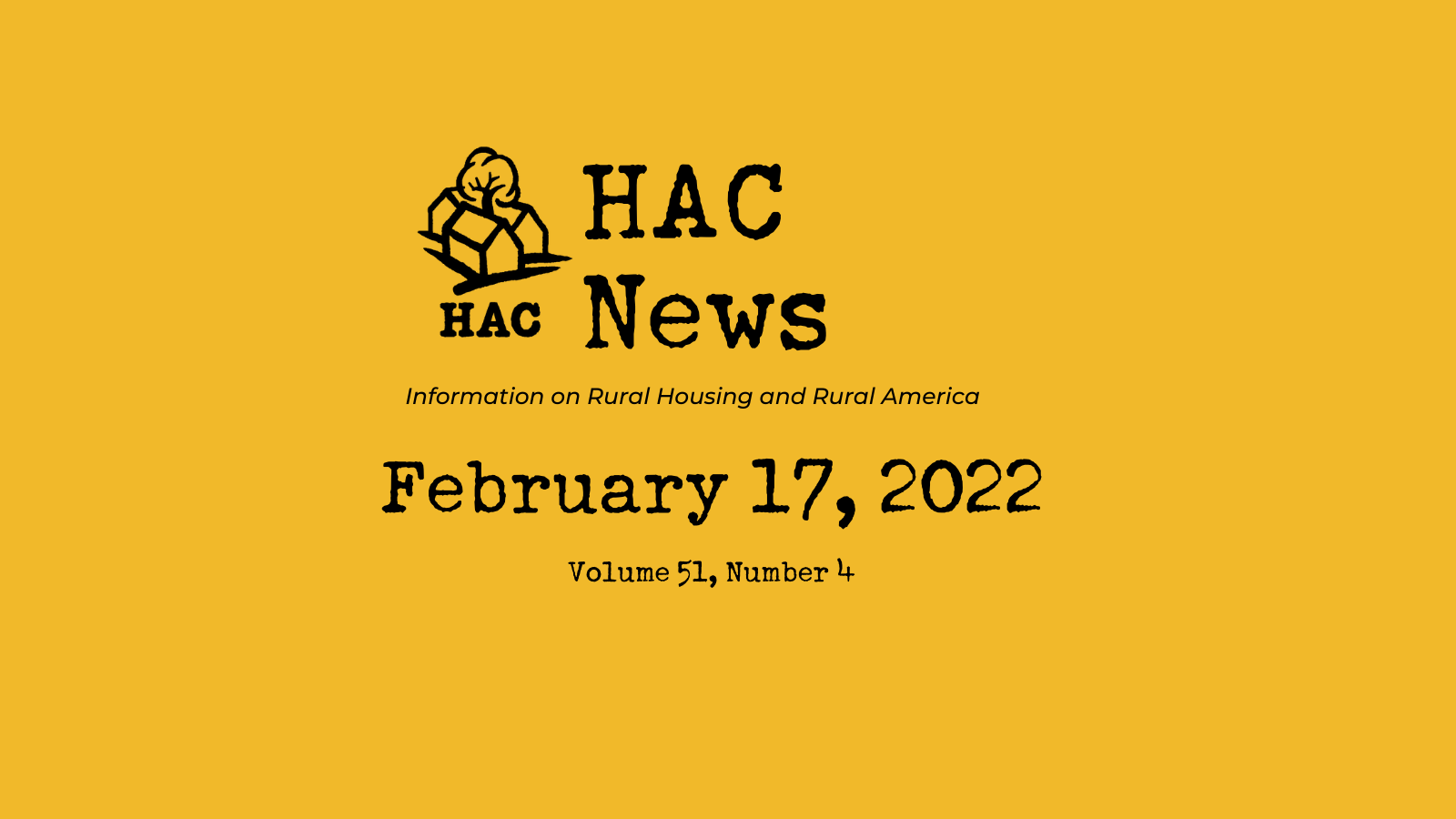 HAC News: February 17, 2022