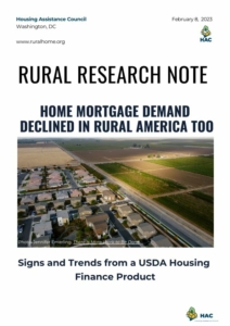 Home Mortgage Demand Declined in Rural America