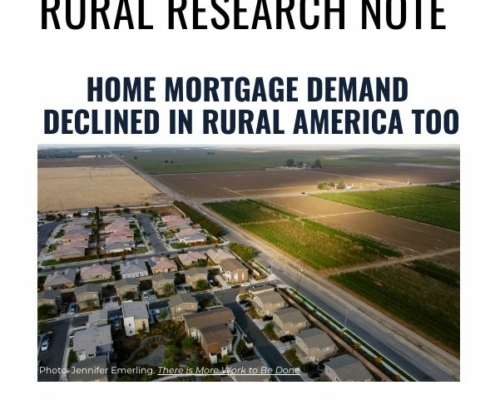 Home Mortgage Demand Declined in Rural America