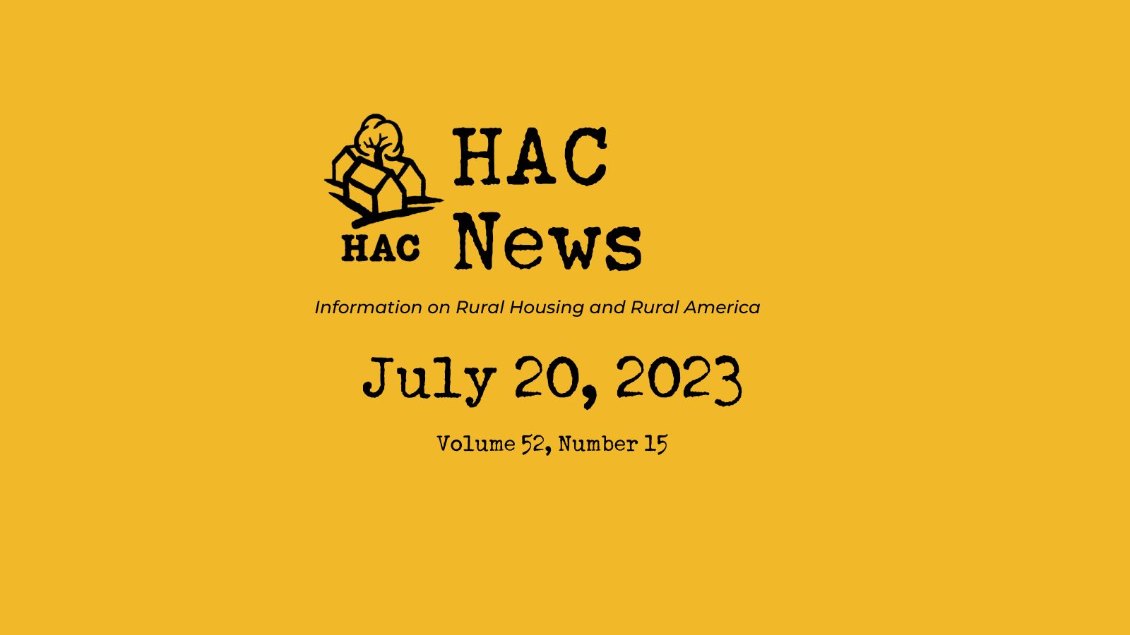 HAC News: July 20, 2023