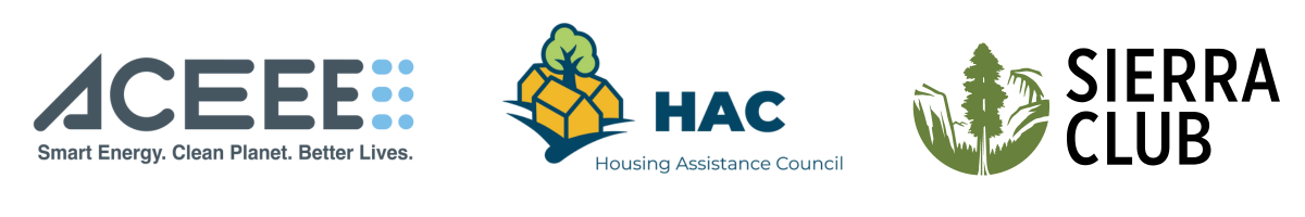 ACEEE, HAC, and Sierra Club logos