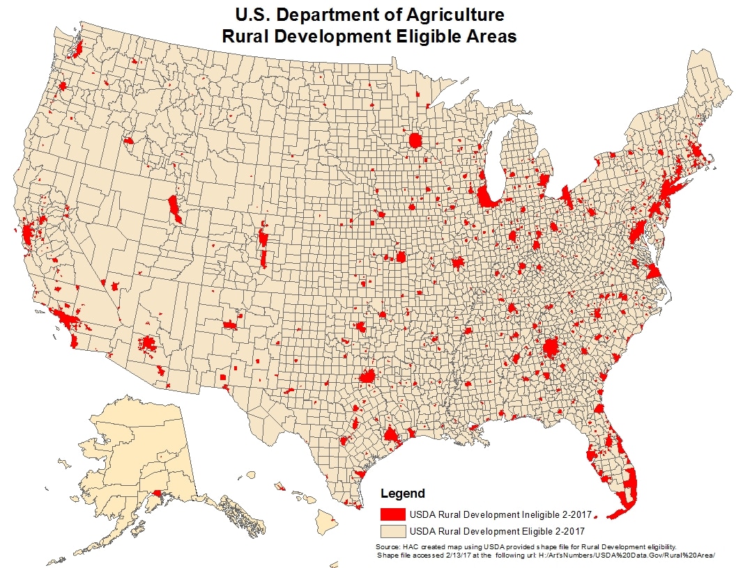 Usda Rural Development Map United States Map